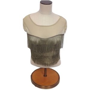 NWT Womens Size XS or Medium LF Stores Millau Sheer Tassel Crop Top NEW